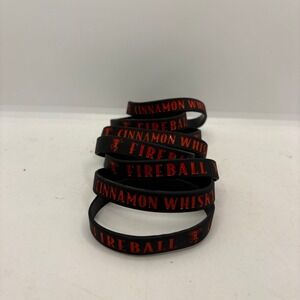 Fireball Cinnamon Whisky Bracelet Silicone Wristband‎ - 8ct. Pack